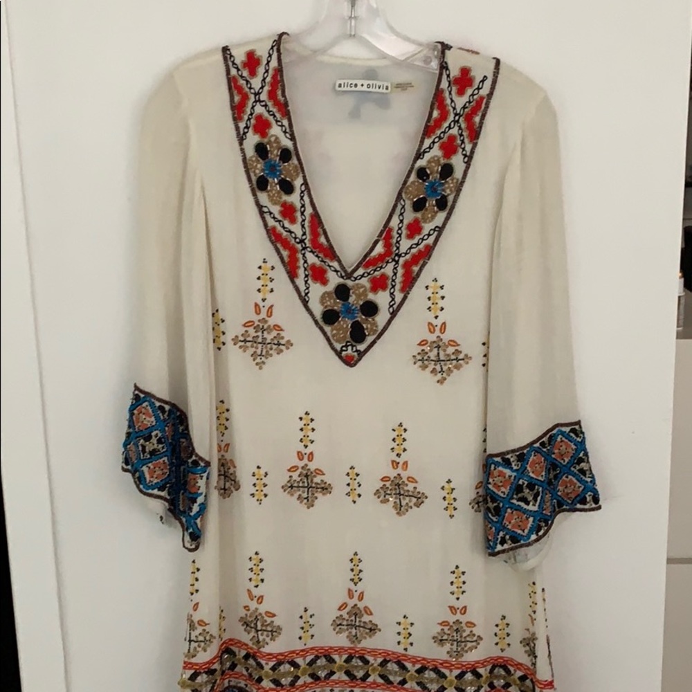 Alice + Olivia Sequin Tunic Dress - Picture 2 of 7